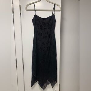 Vintage Floral sparkly dress with fairy hem